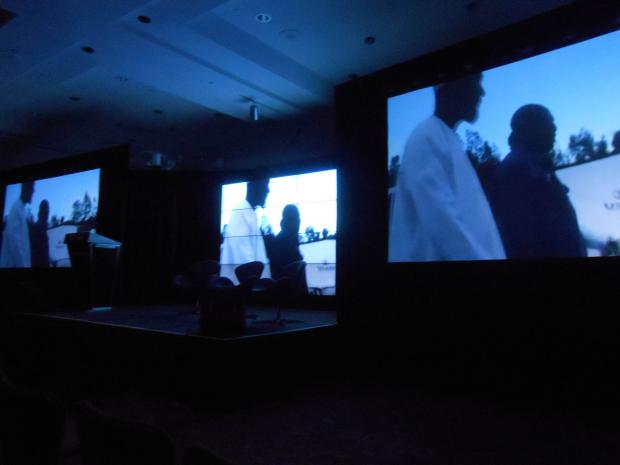 Excerpts of The Imam and the Pastor and An African Answer were screened to an audience of 500 people